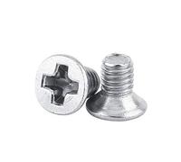100Pcs M3 Countersunk Machine Screws, 304 Stainless Steel Full Thread