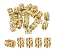 100Pcs M3x4x5 mm Brass Threaded Insert,3D Printing Brass Nuts,Metric Knurled Nuts,for Plastic 3D Printing Components,Automotive Plastic Shell