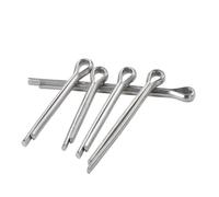 100pcs M4-M8 304 Stainless Steel Split Pin Elastic Hair Clip U-Shaped Positioning Open Clamp for Trucks(M6x90mm)