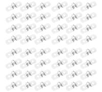 100pcs M5 Stainless Steel Rigid Pipe Strap U Shape Two Hole Clamp