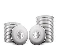 100Pcs M8 Washers, M8 x 24mm Penny Washers Leryati Stainless Steel Washer DIN 9021 A2 V2A Flat Round Spacer Repair Lock Spacers, Metal Washer for Screws Nuts Bolt