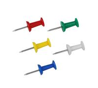 100Pcs Map Push Pins Multi-Colored Drawing Pins Map Pins for Pin Board Thumb Tacks with Heads and Steel Points