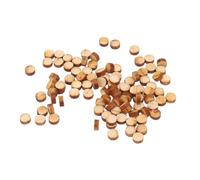 100Pcs Maple Wood Guitar Fretboard Dots, Round Inlay Fingerboard Position Markers, 5mm Diameter Decorative Fret Dot Stickers for Guitar Ukulele Mandolin Banjo
