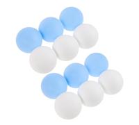 100pcs Matte Seamless 40mm Table Tennis Balls for Party Decorations | White and Blue Set, Unmarked PP Finish, Art Handcraft Sessions, Wedding and Birthday Use
