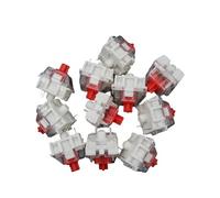 100pcs Mechanical gaming Keyboard Black Blue Brown Red Key Switch For CIY Sockets SMD 3pin Thin Pins Compatible With MX Switch (red)