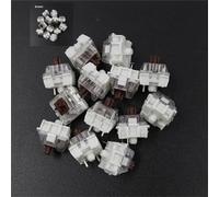 100pcs Mechanical Keyboard Black Blue Brown Red Key Switch for CIY Sockets SMD 3pin Thin pins Compatible with MX Switch (brown)