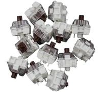 100pcs Mechanical Keyboard Black Blue Brown Red Key Switch for CIY Sockets SMD 3pin Thin Pins Compatible with MX Switch (brown)