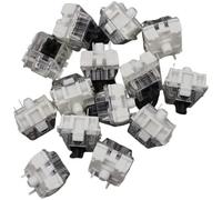 100pcs Mechanical Keyboard Black Blue Brown Red Key Switch for CIY Sockets SMD 3pin Thin Pins Compatible with MX Switch (Black)
