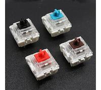 100PCS Mechanical Keyboard Black Blue Brown Red Key Switch for CIY Sockets SMD Thin 3 Pin Compatible with MX Switch (Black)