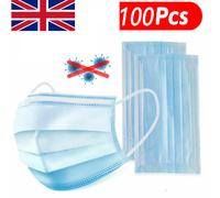 100pcs Medical Surgical Disposable mask 3 Ply Face Mask Mouth Cover