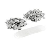 100PCS Metal Back Badge Button Pins Blank Material Pin Buttons Badges Supplies Parts Multipurpose(75mm)