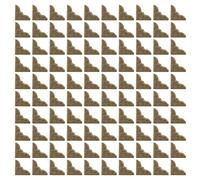100Pcs Metal Book Corner Protectors, Decorative Triangle Iron Guard Edge Cover Metal Albums Menus Notebook Folder File Corner Protectors