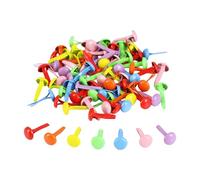 100Pcs Metal Brad Paper Fasteners Multicolor Split Pin Round Flower Heart Brads Scrapbooking Paper Craft Split Pin Iron