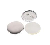 100Pcs Metal Button Parts 58mm Round DIY Paperclip Maker Every Set Includes Iron Top Star Pattern Base For Craft Production