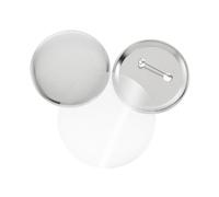 100PCS Metal Button Parts Supplies Blank Round Buttons Badge DIY Pin Making Iron Shell Plastic Film Multipurpose(44mm)