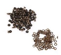 100pcs Metal Eyelets Kit Small Eyelets with Washers Fastening for Leather Craft Sewing DIY (4mm)