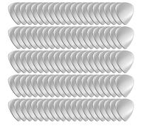 100PCS Metal Guitar Picks Stainless Steel Guitar Picks - 0.3mm Thickness Silver Tone Plectrums for Musical Instrument, Electric Guitar, Bass, Ukulele - Bulk Pack - New