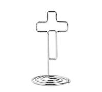 100PCS Metal Office Memo Holder Stand Religious Event Decors Metal Texture for Organising Note Cards and Photos On Desk Bill and Receipt Holder