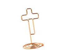100PCS Metal Office Memo Holder Stand Religious Event Decors Metal Texture for Organising Note Cards and Photos On Desk Bill and Receipt Holder