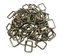 100Pcs Metal Rectangle Rings Buckles Webbing Rings Strap Connectors For Backpacks Accessories 20mm 25mm 32mm 38mm Handbag Chain Attachments