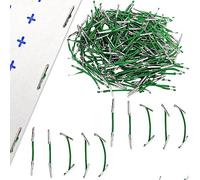 100Pcs Metal Treasury Tags, 45mm Treasury Tags Metal-Ended Stationary Treasury Tags,Cord Paper Tie Tags Portable String Binders, Office Fasteners Hole Punch Ties for Organising Paper Documents