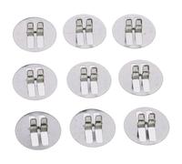 100Pcs Metal Wood Wick Clips, Candle Manufacturing Bases, Round Candle Wick Base for Candle Making and Candle DIY