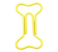 100pcs Metallic Dog Bone Clips Office Stationery Colorful Paper Practical Document Organizers for Students Offices Lightweight Document