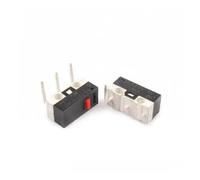 100pcs Micro Limit Switch Push Button Switch 1A 125V AC Mouse Switch 3Pins Long handle Roller Lever Arm SPDT 12 * 6 * 6mm(Without handle left)