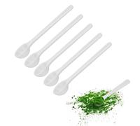 100PCS Micro Measuring Scoop, 2ml/1g Long Handle Reusable Coffee Teaspoon Milk Tiny Spoons for Mica Powder Cosmetics Medicine
