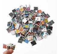 100Pcs Mini Brands Books Miniature Dollhouse Accessories - Tiny Mini Books for Anxiety Bookshelf, Mini Things, Miniature Things, Dollhouse Miniatures & DIY Craft Decor