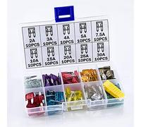 100PCS Mini Car Fuses 2A 3A 4A 5A 7.5A 10A 15A 20A 25A 30A Amp with Box Clip Assortment Auto Blade Type Fuse Set Truck Protected circuits
