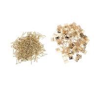 100pcs Mini Copper Hinge for Jewellery Boxes and Mini Photo Frames | Golden Retro Craft Hardware, Smooth Opening and Closing, Bulk Value Pack for School Projects and Model Making