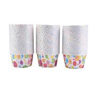 100PCS Mini Cupcake Liners Paper Round Cake Baking Cups Muffin Cases Food Grade Coated Paper for Home Party Wedding Birthday Baby Shower Holiday Themed Celebrations (Rainbow dots)