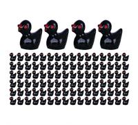 100pcs Mini Ducks, Resin Tiny Ducks Miniature Figures Little Plastic Ducks Small Ducks Bulk for Aquarium Dollhouse Fairy Garden Landscape Decor