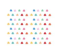 100pcs Mini Flower Hair Claw Clip Colorful Strong Grip Cute Styling Accessories for Thin Fine Hair Kids Girls