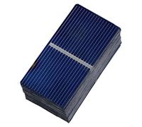 100pcs Mini for Solar Cells 0 5V Polycrystalline Silicon for for Solar Energy Panels and Portable for Solar Power Projects, 52mm by 26mm