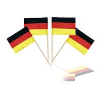 100Pcs Mini Germany Flags on Sticks,Toothpick Flags for Sandwich Cheese Food Label Germany Flag Cupcake Toppers Countries Nation European Cocktail Sticks Royal Event Table Decor