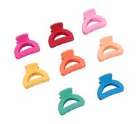 100Pcs Mini Hair Claw Clips for Women Girls, Curved Moon Mixed Color Cute Small Hair Clip, Lightweight Colourful Hair Clip for Ponytail Fine Hair