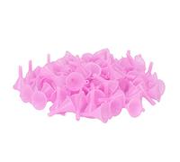100Pcs Mini Plastic Perfume Separatory Funnel Hourglass Timer Decor for Liquids and Spices (Pink)