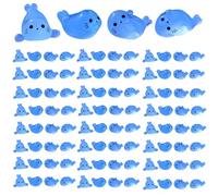 100Pcs Mini Resin Animals Cute Seals Luminous Mini Sea Creatures 4 Styles Seal Pup Glow in The Dark Mini Sea Animals DIY Tiny Animals Figures for Fairy Garden Landscape Aquarium,Mini Sea Animals