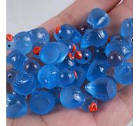 100pcs Mini Resin Duck,15 mm Dollhouse Décor Glow in The Dark for Aquarium Decor Micro Fairy Garden Landscape Hide,Seek Party Toys,Easter Basket Stuffer, Gift for All Ages (Royal Blue)