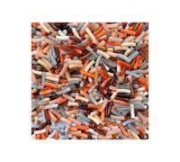 100Pcs Mini Small Curved Tube Loose Beads 20 * 5mm Multi-Color Imitation Gemstone Beaded for Jewelry Making DIY Necklace for DIY(Color 1)