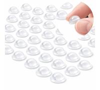 100PCS Mini Soft Silicone Door Dampers, 8 * 4mm Clear Self-Adhesive Cabinet Door Bumper,Protective Pads for Furniture and Cupboard Doors, Vibration and Noise Reduction