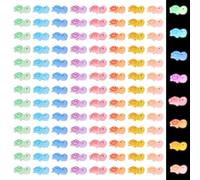 100PCS Mini Turtle Luminous Resin Animals, Tiny Plastic Turtles, Mini Resin Turtle Toy for Ocean Animal Party, Ocean Theme Birthday Party, DIY Home Garden Decorations【Random Color】