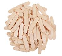 100PCS Mini Wood Craft Sticks, Ice Cream Sticks, Treat Popsicle Stick, Natural Wooden Food Grade Craft Stick, for Homeschool Arts and Crafts, Waxing Supplies, Classroom Art Supplies