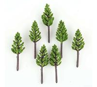 100pcs Miniature Pine Trees for N Scale Train Models Z Scale Layouts Building Street Scenery Model Railroad Landscaping