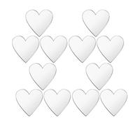 100pcs Mirror Embellishments Tiles Heart Adhesive Self Mini Acrylic