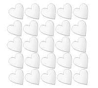 100pcs Mirror Pieces Mini Tiles Self Adhesive Heart Art for Crafts