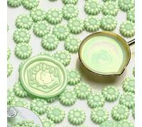 100pcs Mixed Color Glitter Dreamy Aurora Sealing Wax Stamp Beads DIY Envelope Wedding Invitation Scrapbooking Handcraft Decor(P)