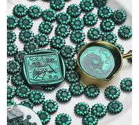 100pcs Mixed Color Glitter Dreamy Aurora Sealing Wax Stamp Beads DIY Envelope Wedding Invitation Scrapbooking Handcraft Decor(C)